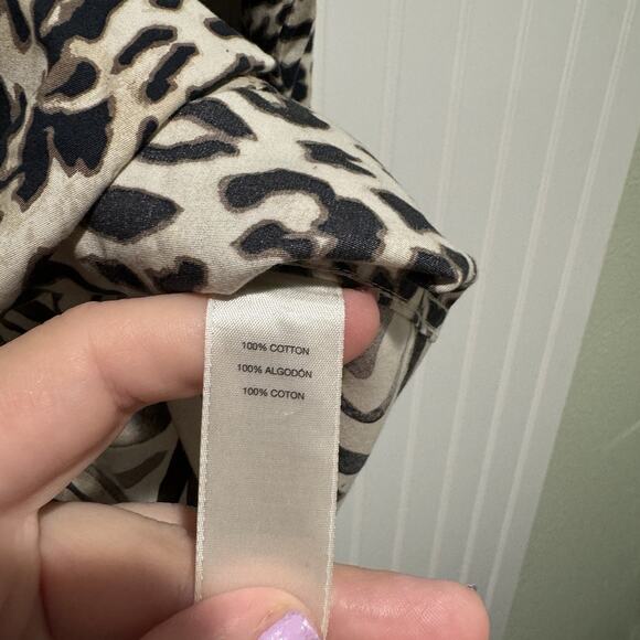 Chicos No Iron Animal Print Tunic Top Cotton Size XL - Picture 5 of 6
